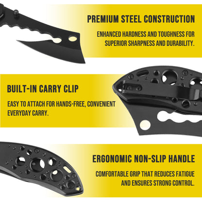 Playtrixlab® Axis-1 Folding Hatchet