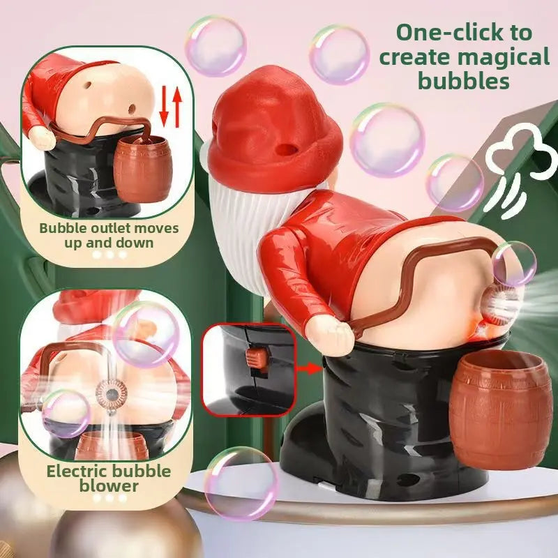 Playtrixlab® Bubble-Farting LED Lights Music Santa Claus 🎅🏻🎶