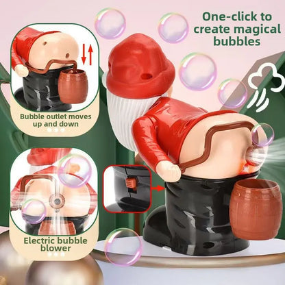 Playtrixlab® Bubble-Farting LED Lights Music Santa Claus 🎅🏻🎶