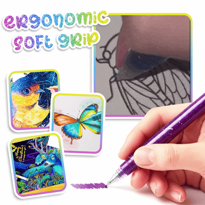 Playtrixlab® Unique Colors Magic Gel Pens Set
