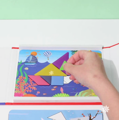 Playtrixlab® Magnetic Tangram Puzzle Set for Kids