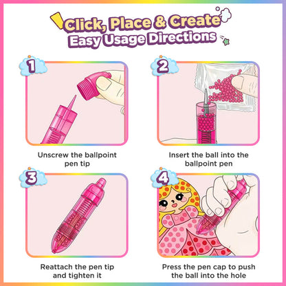 Playtrixlab® PopArt DIY Bead & Mosaic Keychain Maker Kit
