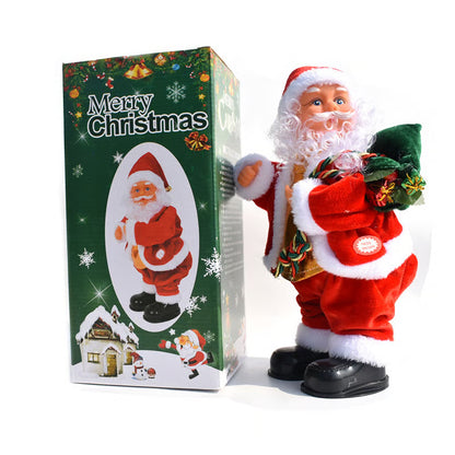 Playtrixlab® Electric Shaky Twerking Santa Claus with Music, Guitar Playing