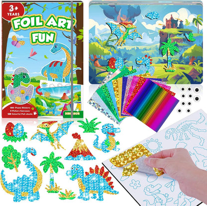 Playtrixlab® Foil Art Craft Mess-Free Coloring Kit