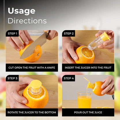 Playtrixlab® Compact Citrus Press & Lid Set