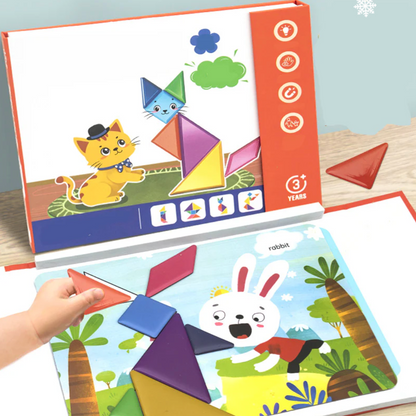 Playtrixlab® Magnetic Tangram Puzzle Set for Kids