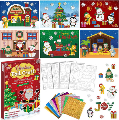 Playtrixlab® Foil Art Craft Mess-Free Coloring Kit