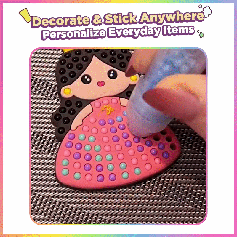 Playtrixlab® PopArt DIY Bead & Mosaic Keychain Maker Kit