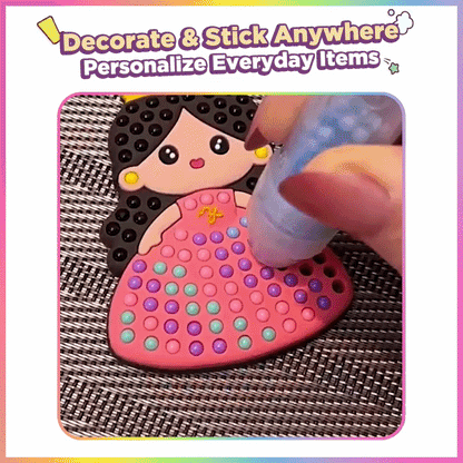 Playtrixlab® PopArt DIY Bead & Mosaic Keychain Maker Kit