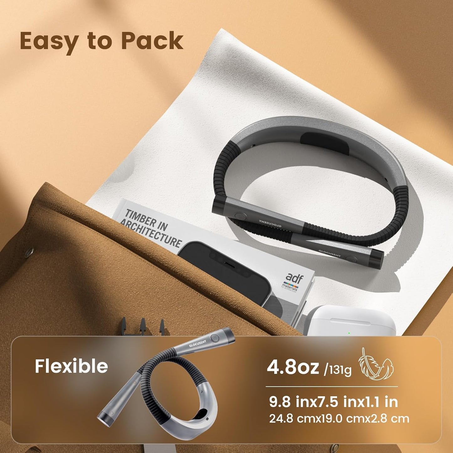 Playtrixlab® Hands-Free Neck Light🌟Perfect Night Reader