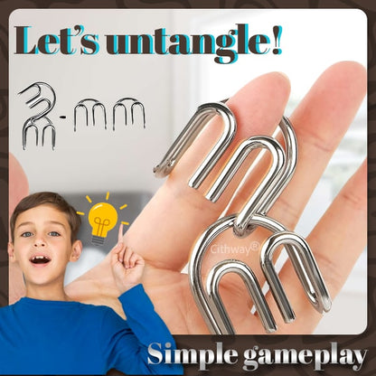 Playtrixlab® 3D Metal Challenge Puzzle Toy