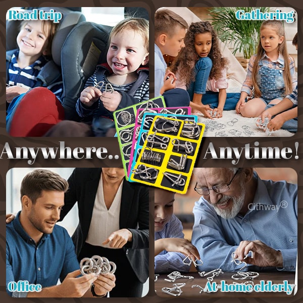 Playtrixlab® 3D Metal Challenge Puzzle Toy