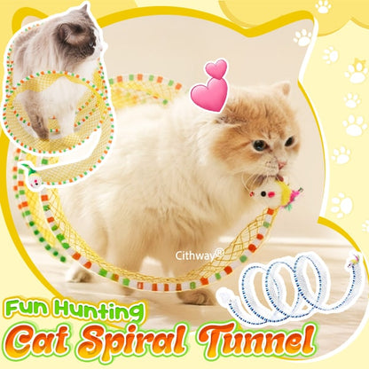 Playtrixlab® Self-play Cat Hunting Spiral Tunnel Toy