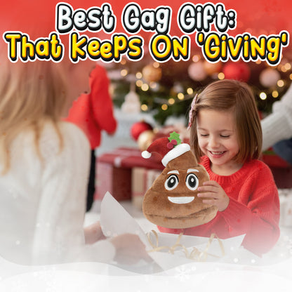 Playtrixlab® Farting Santa Poop Plush Toy