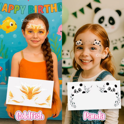 Playtrixlab® Easy-Stick Realistic Face Paint Sticker Set (8PCS)