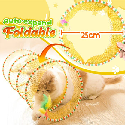 Playtrixlab® Self-play Cat Hunting Spiral Tunnel Toy