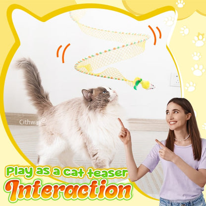 Playtrixlab® Self-play Cat Hunting Spiral Tunnel Toy