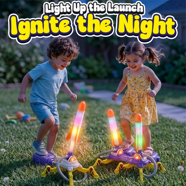 Playtrixlab® Children's Foot-stepping Rocket Toy