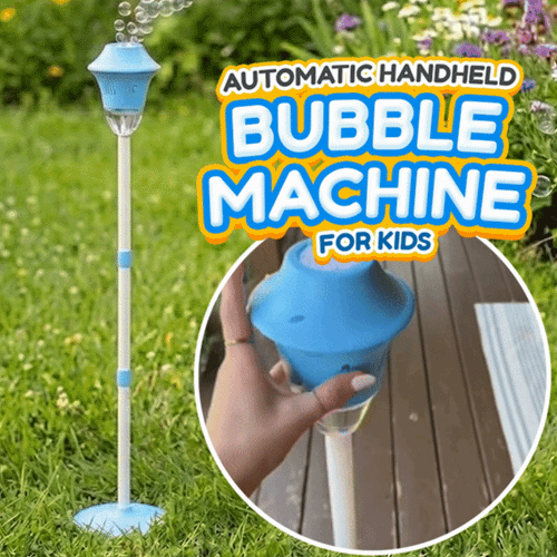 Playtrixlab® Automatic Handheld Bubble Machine for Kids