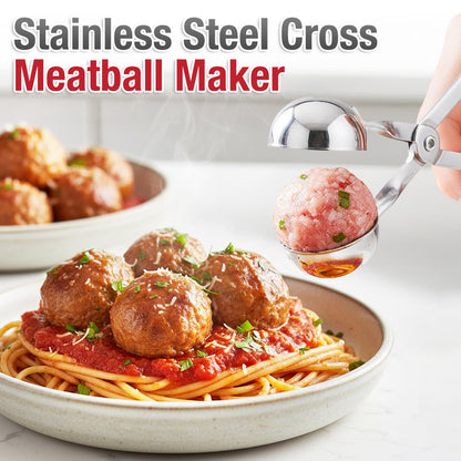 Playtrixlab® Stainless Steel Cross Meatball Maker