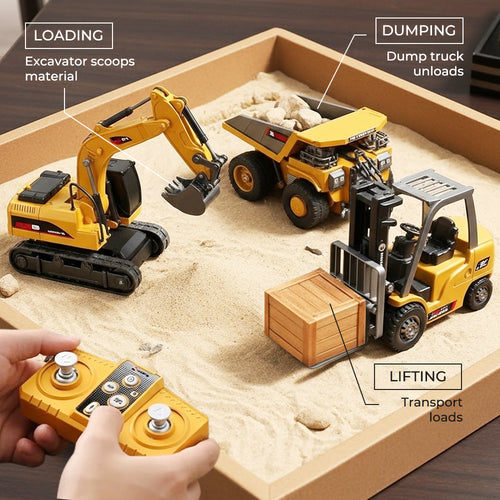 Playtrixlab® Titanium Heavy-Duty Metal Remote Control