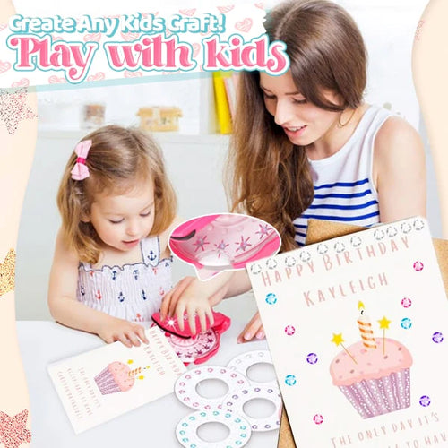 Playtrixlab® Magic Gem Hair Bling Styling Stamper