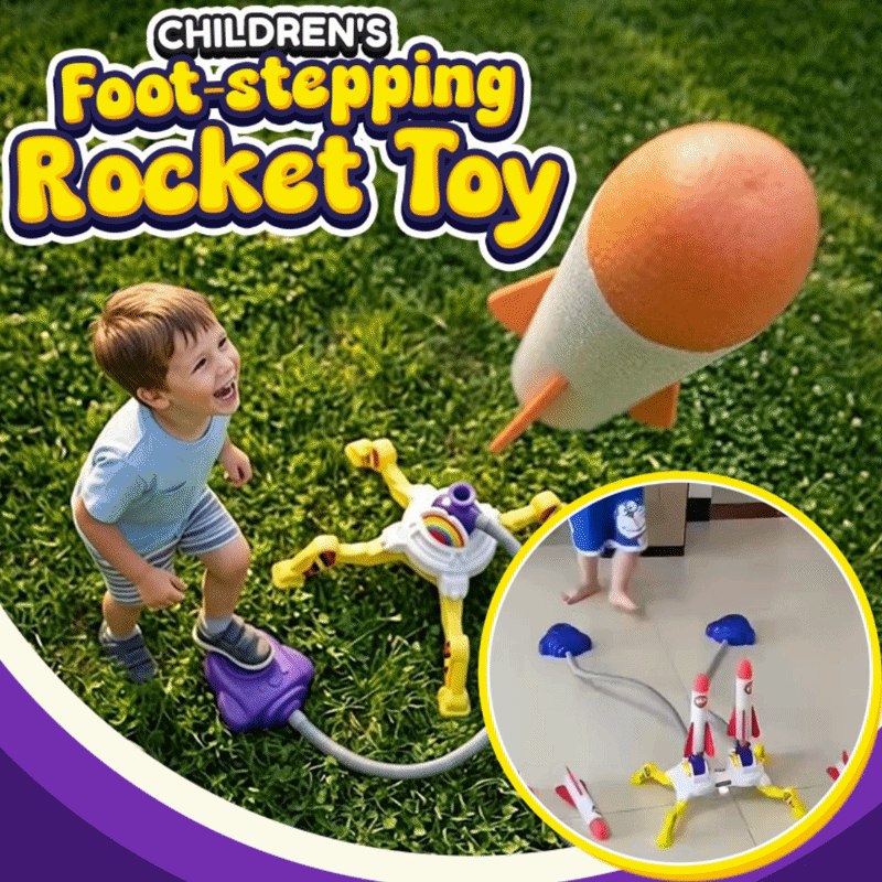 Playtrixlab® Children's Foot-stepping Rocket Toy