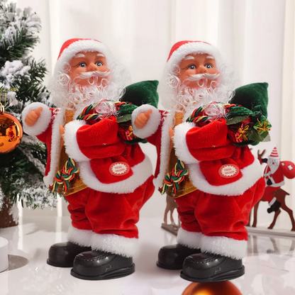 Playtrixlab® Electric Shaky Twerking Santa Claus with Music, Guitar Playing