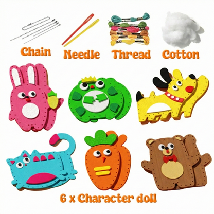 Playtrixlab® Doll Sewing DIY Toy Kit