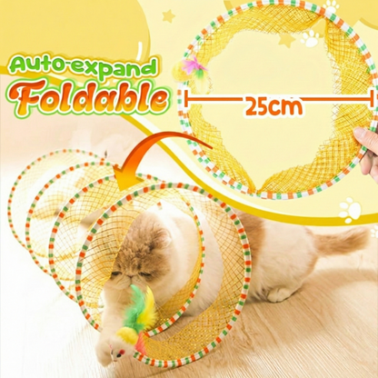 Playtrixlab® Self-play Cat Hunting Spiral Tunnel Toy