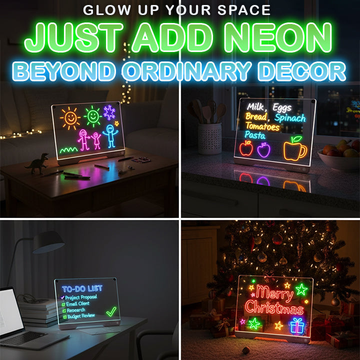 Playtrixlab® NeonSketch Luminating Drawing Board