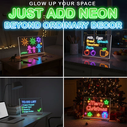 Playtrixlab® NeonSketch Luminating Drawing Board