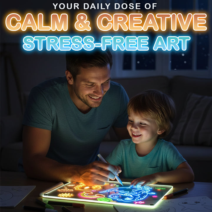Playtrixlab® NeonSketch Luminating Drawing Board