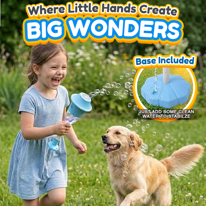 Playtrixlab® Automatic Handheld Bubble Machine for Kids