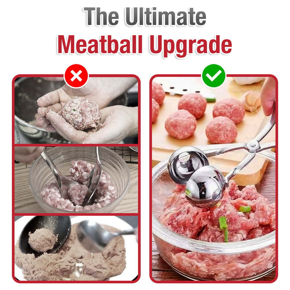 Playtrixlab® Stainless Steel Cross Meatball Maker