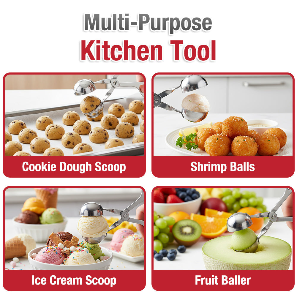 Playtrixlab® Stainless Steel Cross Meatball Maker