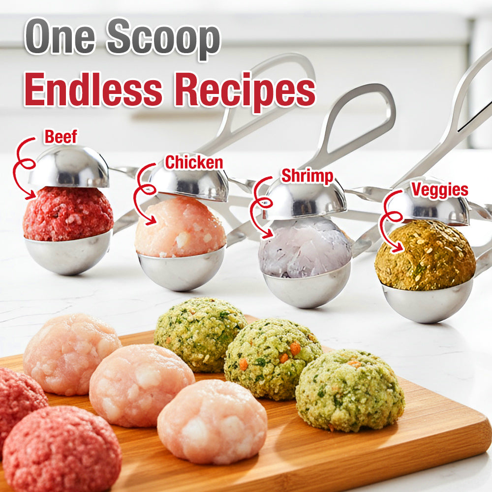 Playtrixlab® Stainless Steel Cross Meatball Maker
