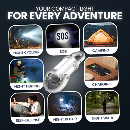 💡💡Playtrixlab® 1200LM Super Bright Mini Keychain Flashlight Waterproof