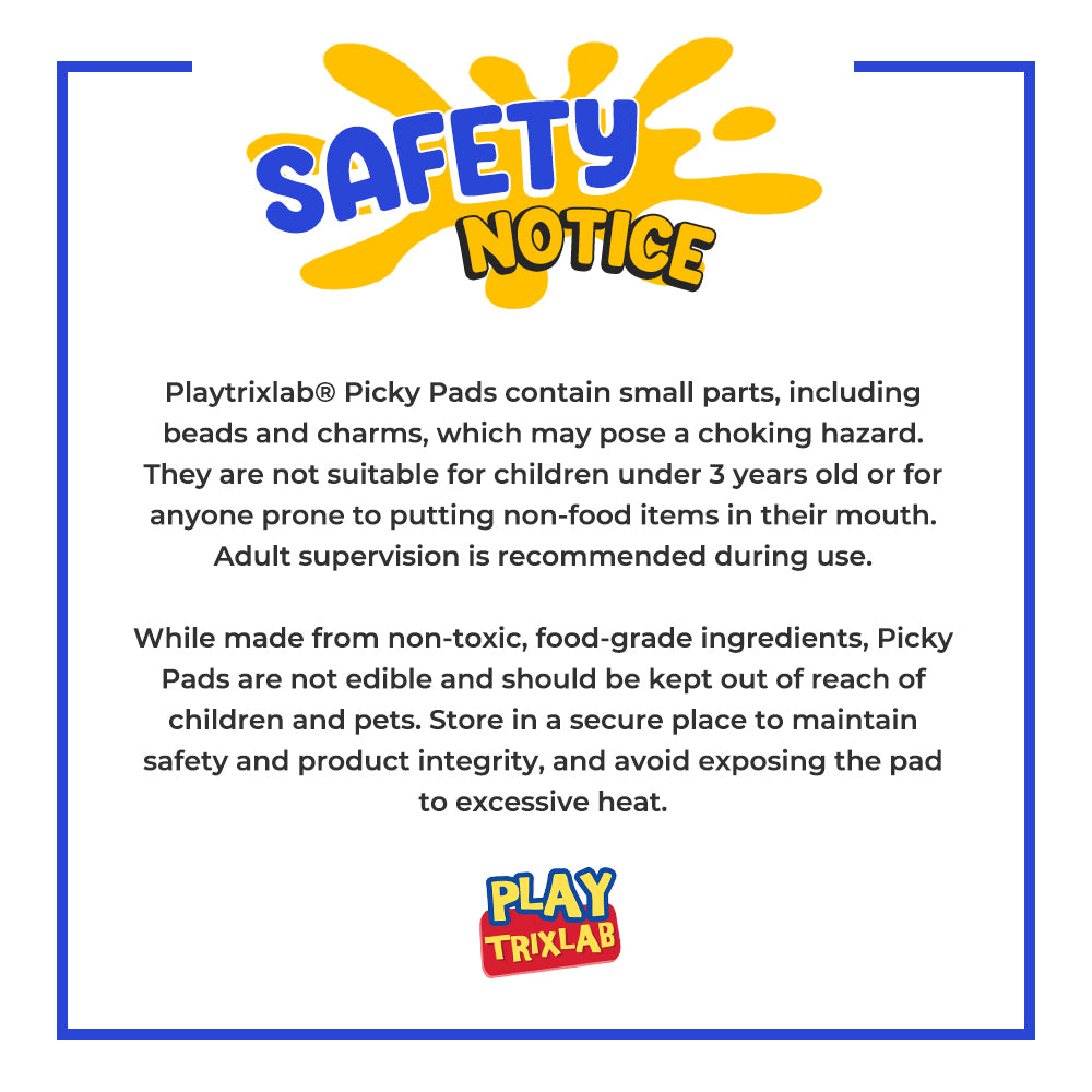 Playtrixlab® Reuseable Picky Pad with Over 300 Beads