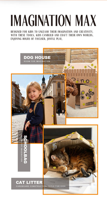 Playtrixlab® Cardboard Construction Toolkit