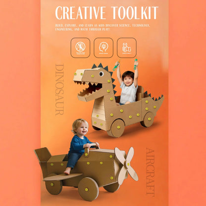 Playtrixlab® Cardboard Construction Toolkit