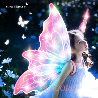Playtrixlab® LED Light Electric Fairy Wings