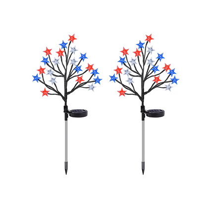 Playtrixlab® 4th of July🇺🇸Outdoor Star Solar Lights