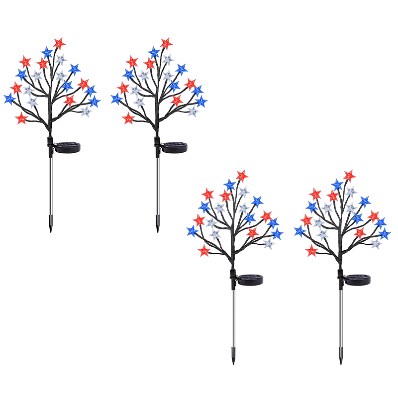Playtrixlab® 4th of July🇺🇸Outdoor Star Solar Lights