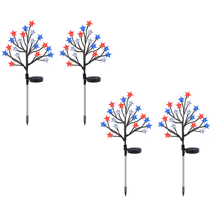 Playtrixlab® 4th of July🇺🇸Outdoor Star Solar Lights