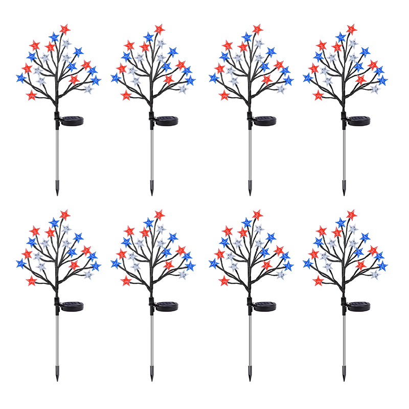 Playtrixlab® 4th of July🇺🇸Outdoor Star Solar Lights
