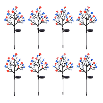 Playtrixlab® 4th of July🇺🇸Outdoor Star Solar Lights