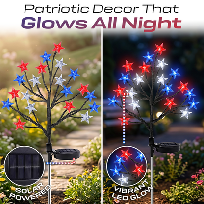 Playtrixlab® 4th of July🇺🇸Outdoor Star Solar Lights