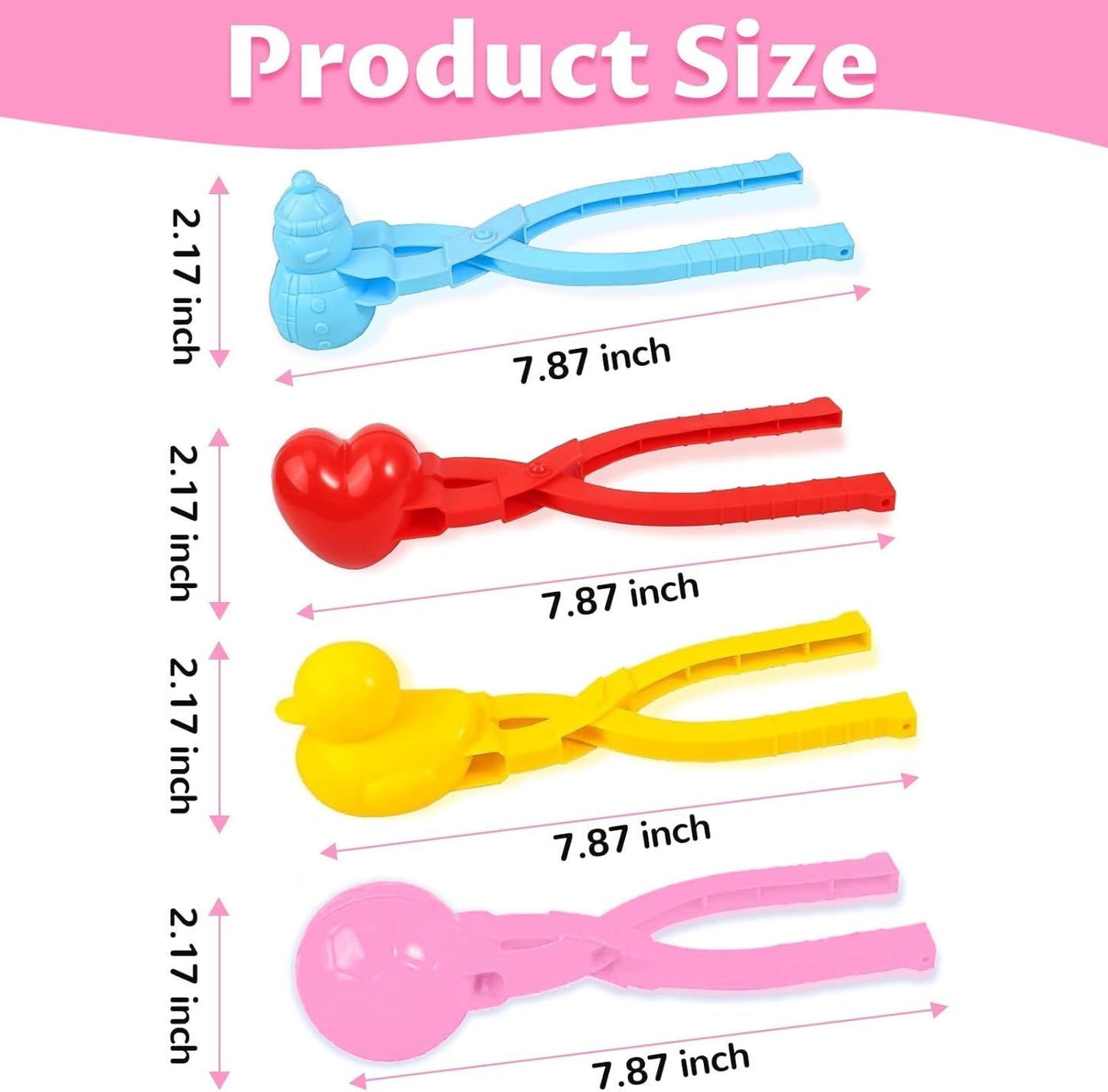 Playtrixlab® Snowball Maker 4pcs Set