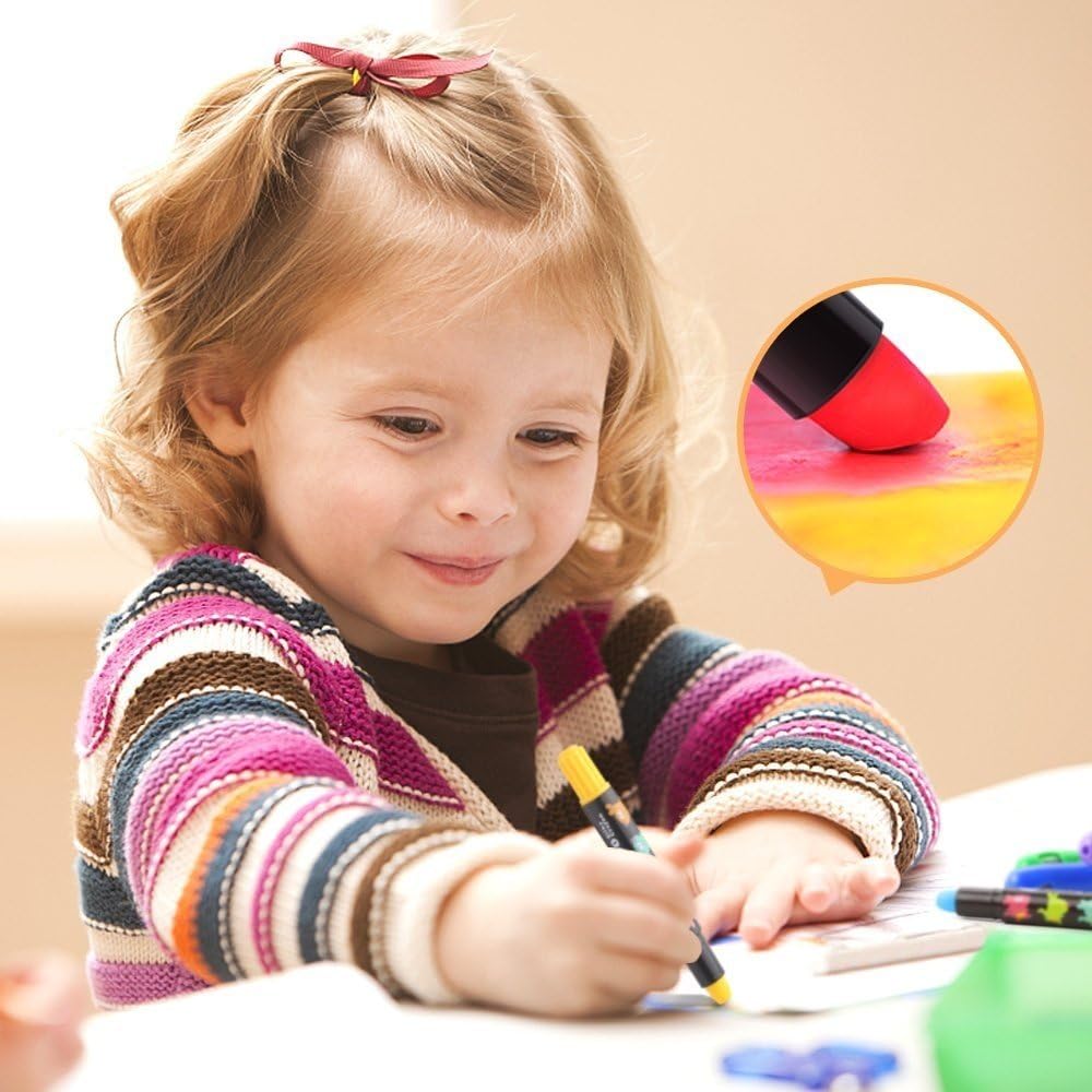Playtrixlab® Washable Crayons Set